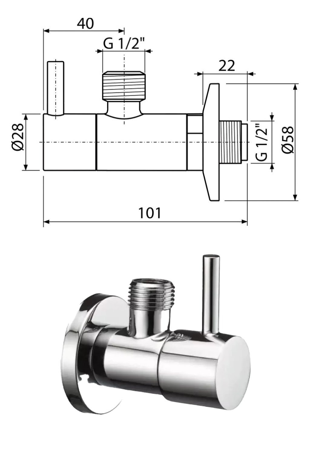 brass angle valve