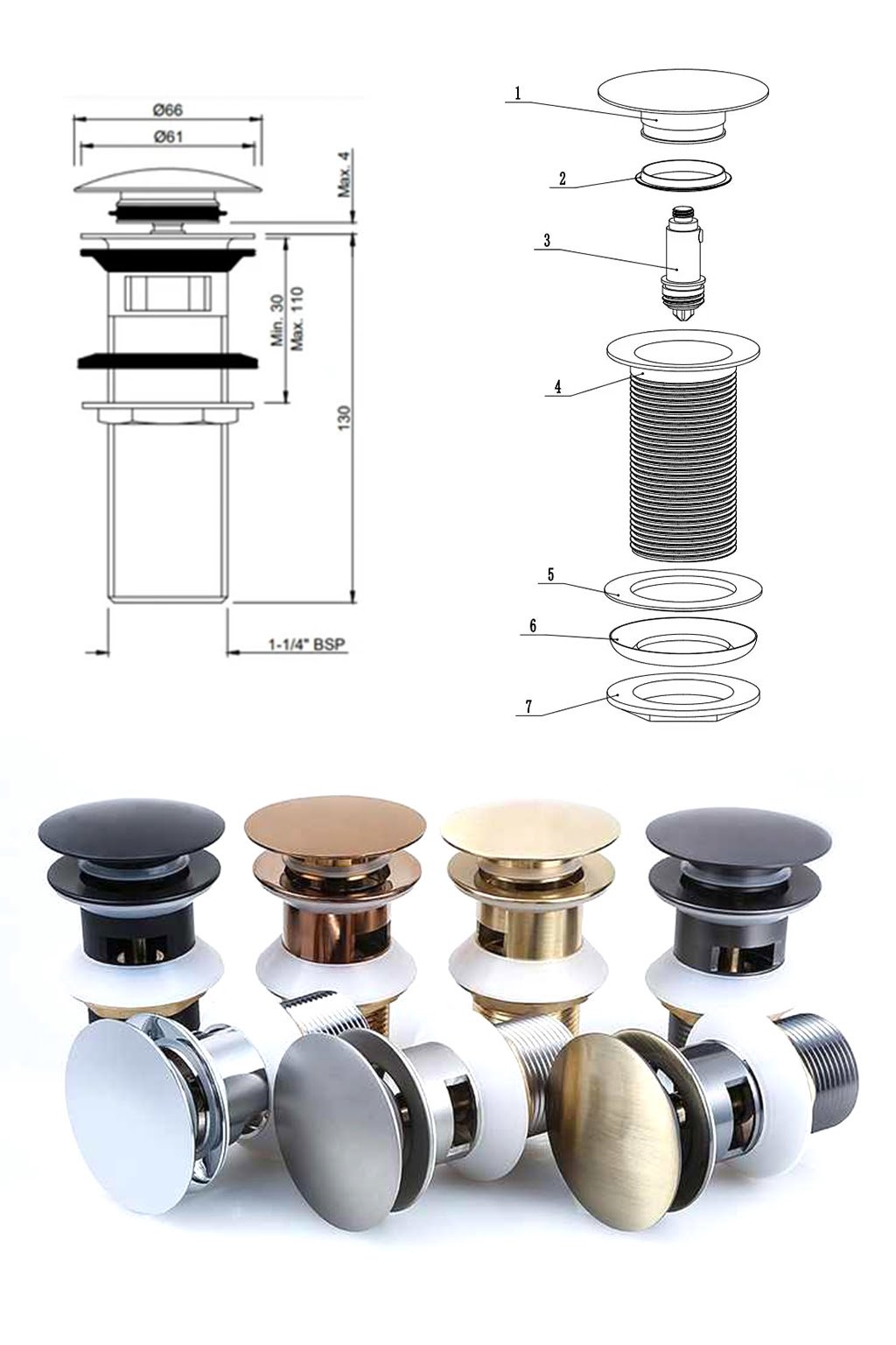 brass waste coupling